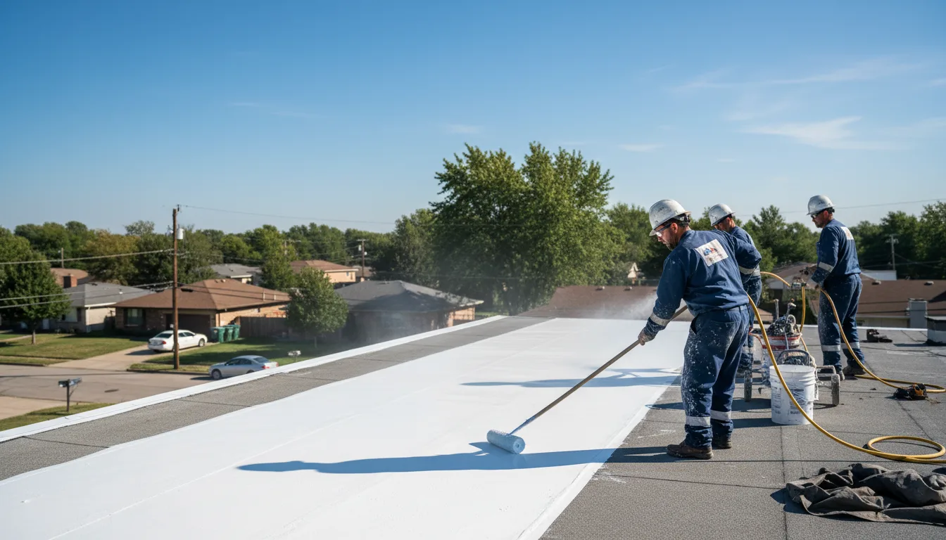 Commercial roof coating in Sycamore, PA near me
